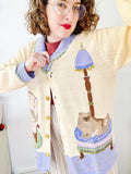 Storybook Knits "Cats In Repose" Cardigan