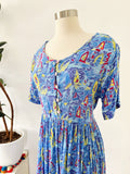 Ken Done Sailboat Print Dress | Medium
