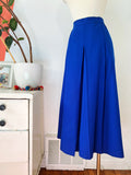 Cobalt Blue Wool Cropped Pant Suit | Medium