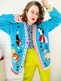 Storybook Knits "Raining Cats and Dogs" Cardigan