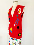 Jimmy Garcia Midcentury Print Sweater and Pants Set