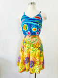 Tropical Print High Rise Shorts | Medium