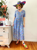 Ken Done Sailboat Print Dress | Medium
