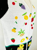 Novelty Fruit Ramie/Cotton Cardigan